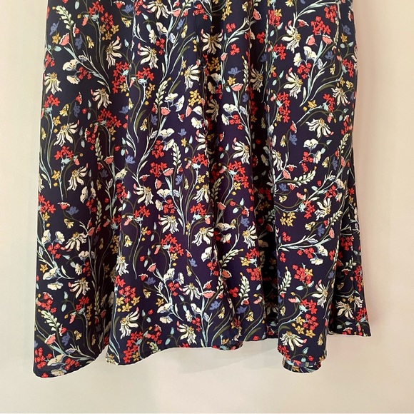 DEX Floral Patterned Button Down Back Cutout Mini Dress Women’s Small - Picture 5 of 7